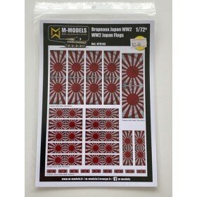 M-Models NT0143 WW2 Japan Flags (Dirty version in motion)