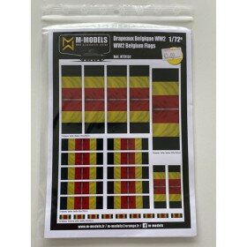M-Models NT0151 WW2 Belgium Flags (Dirty version in motion)