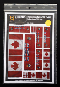 M-Models NT0122 WW2 and Modern Canada Flags (Dirty version in motion)