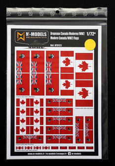 M-Models NT0121 WW2 and Modern Canada Flags (Clean version)