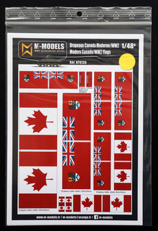 M-Models NT0120 WW2 and Modern Canada Flags (Clean version)