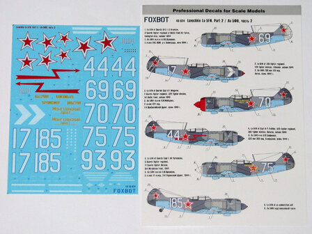 Foxbot 48-024 - Decals - Soviet fighter Lavochkin La-5FN Part # 2 - 1:48