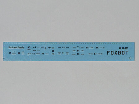 Foxbot 72-033 - Decals - Stencils for Hurricane - 1:72
