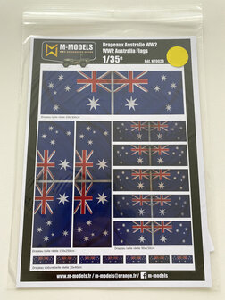 M-Models NT0020 WW2 Australia Flags (Dirty version in motion)