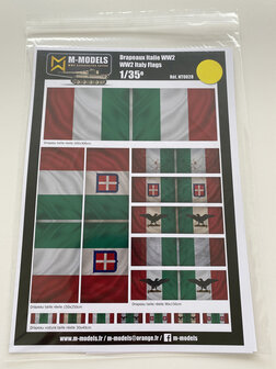M-Models NT0028 WW2 Italy Flags (Dirty version in motion)