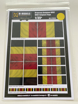 M-Models NT0034 WW2 Belgium Flags (Dirty version in motion)
