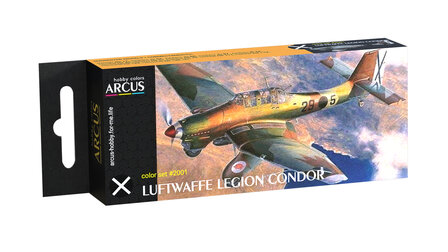 Arcus Hobby Colors 2001 - Luftwaffe Legion Condor  - Paint Set