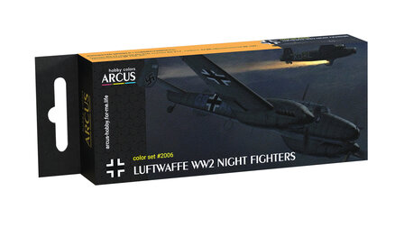 Arcus Hobby Colors 2006 - Luftwaffe WW2 Night Fighters  - Paint Set