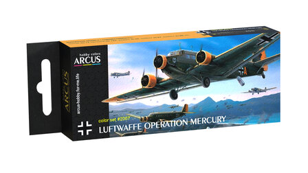 Arcus Hobby Colors 2007 - Luftwaffe Operation Mercury - Paint Set