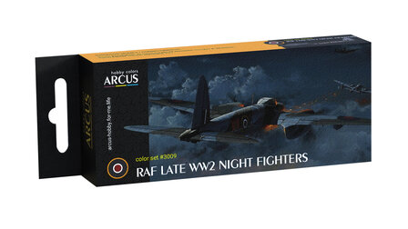 Arcus Hobby Colors 3009 - RAF Late WW2 Night Fighters - Paint Set