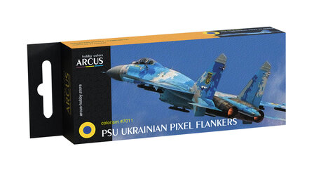 Arcus Hobby Colors 7011 - PSU Ukrainian Flankers - Paint Set