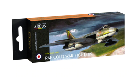 Arcus Hobby Colors 3051 - RAF Cold War Fighters - Paint Set