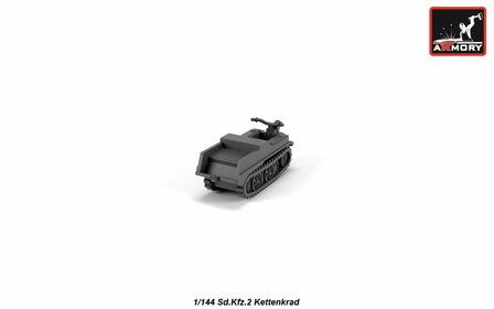 Armory M14202 - Sd.Kfz.2 Kettenkrad, German WWII tracked motorcycle / light artillery prime mover - 1:144