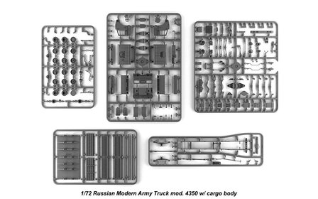 Armory AR72406-R - Russian Modern 4x4 Military Cargo Truck mod.4350, LIMITED EDITION - 1:72