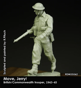 RDM35042 - Britisch/Commonwealth trooper, 1943-45 (Move, Jerry!)  - 1:35 - [RADO Miniatures]