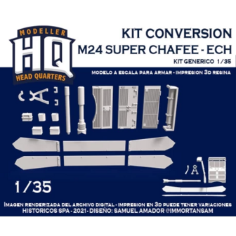 HQ35107 - M24 Super Chafee ( Kit Conversion) - 1:35 - [HQ - Modeller`s Head Quarters]