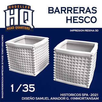 HQ35505 - Barreras Hesco - 1:35 - [HQ - Modeller`s Head Quarters]