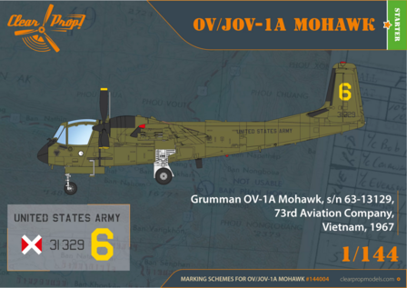 Clear Prop Models CP144004 - OV-1A/JOV-1A Mohawk (Starter kit) - 1:144 