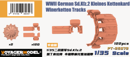 Heavy Hobby PT-35073 - WWII German Sd.Kfz.2 Kleines Kettenkard Winerketten Tracks - 1:35