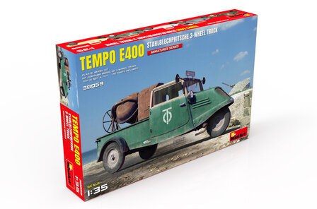 MiniArt 38059 - Tempo E400 Stahlblechpritsche 3-Wheel Truck - 1:35