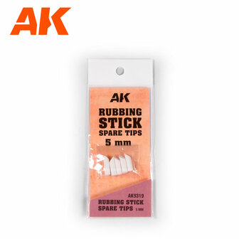 AK9319 - Rubbing Stick Spare Tips 5mm - [AK Interactive]