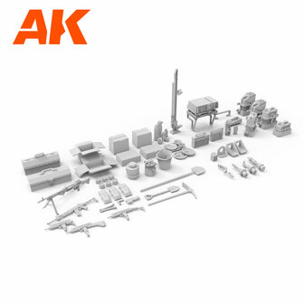 AK35006 - IDF Accesories - 1:35 - [AK Interactive]