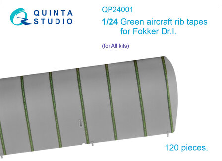 Quinta Studio QP24001 - Green rib tapes Fokker Dr.I (All kits) - 1:24
