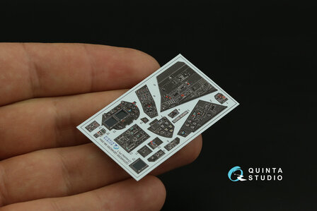 Quinta Studio QDS-48295 - Mi-35M 3D-Printed &amp; coloured Interior on decal paper (for Zvezda kit) - Small Version - 1:48