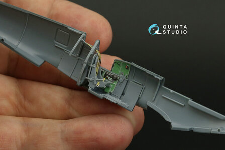 Quinta Studio QD72043 - Spitfire Mk.VIII 3D-Printed &amp; coloured Interior on decal paper (for Eduard) - 1:72