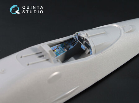 Quinta Studio QD72004 - SU-57 3D-Printed &amp; coloured Interior on decal paper (for Zvezda kit) - 1:72