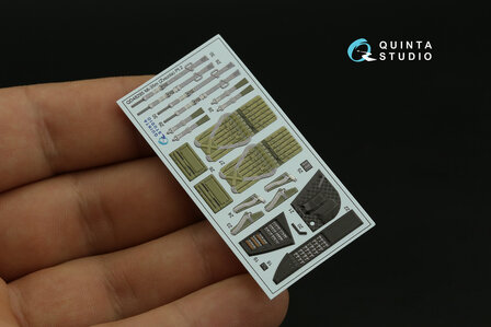 Quinta Studio QD48295 - Mi-35M 3D-Printed &amp; coloured Interior on decal paper (for Zvezda kit) - 1:48