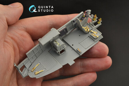 Quinta Studio QD48275 - Fw 189A 3D-Printed &amp; coloured Interior on decal paper (for GWH kit) - 1:48