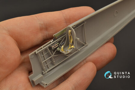 Quinta Studio QD48209 - Arado Ar 68 E/F 3D-Printed &amp; coloured Interior on decal paper (for Roden kit) - 1:48