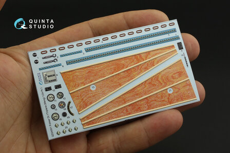 Quinta Studio QD24001 - Fokker Dr.1 3D-Printed &amp; coloured Interior on decal paper (for Meng kit) - 1:24