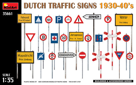 MiniArt 35661 - Dutch Traffic Signs 1930-&#039;40&#039;s - 1:35