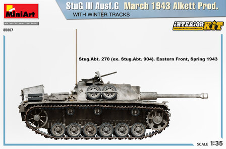 MiniArt 35367 - StuG III Ausf. G March 1943 Alkett Prod. With Winter Tracks. Interior Kit - 1:35