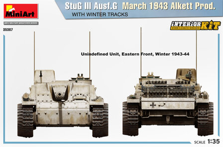 MiniArt 35367 - StuG III Ausf. G March 1943 Alkett Prod. With Winter Tracks. Interior Kit - 1:35