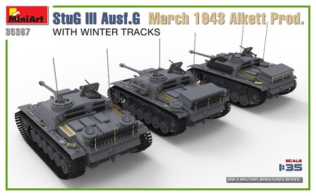 MiniArt 35367 - StuG III Ausf. G March 1943 Alkett Prod. With Winter Tracks. Interior Kit - 1:35