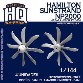 HQ144801 - Hamilton Sunstrand NP2000 - Kit Para Hercules C-130 - 1:144 - [HQ - Modeller`s Head Quarters]