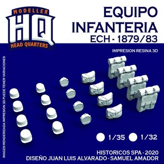 HQ35510 - Equipo Infanteria - ECH - 1879/83 - 1:35 - [HQ - Modeller`s Head Quarters]