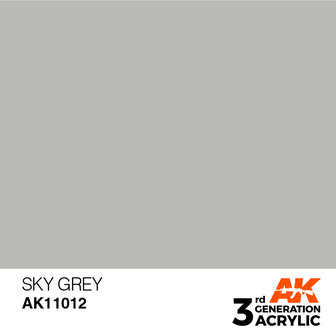 AK11012 - Sky Grey  - Acrylic - 17 ml - [AK Interactive]