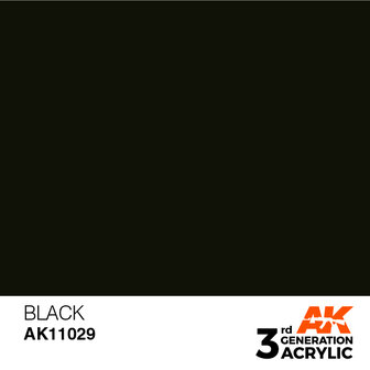 AK11029 - Black  - Intense - 17 ml - [AK Interactive]