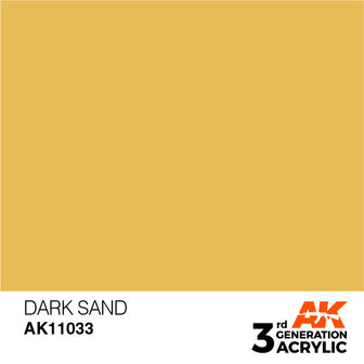 AK11033 - Dark Sand  - Acrylic - 17 ml - [AK Interactive]