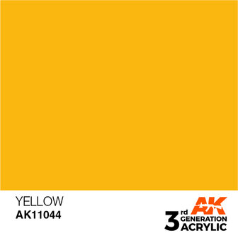 AK11044 - Yellow  - Acrylic - 17 ml - [AK Interactive]