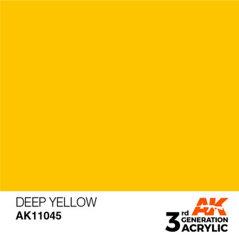 AK11045 - Deep Yellow  - Intense - 17 ml - [AK Interactive]