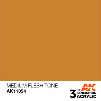 AK11054 - Medium Flesh Tone  - Acrylic - 17 ml - [AK Interactive]