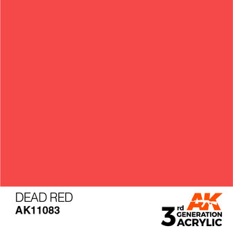 AK11083 - Dead Red  - Acrylic - 17 ml - [AK Interactive]