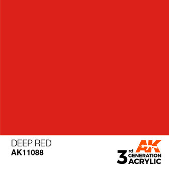 AK11088 - Deep Red  - Intense - 17 ml - [AK Interactive]