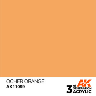 AK11099 - Ocher Orange  - Acrylic - 17 ml - [AK Interactive]