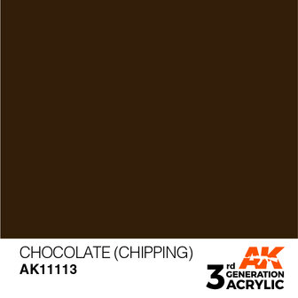 AK11113 - Chocolate (Chipping)  - Acrylic - 17 ml - [AK Interactive]